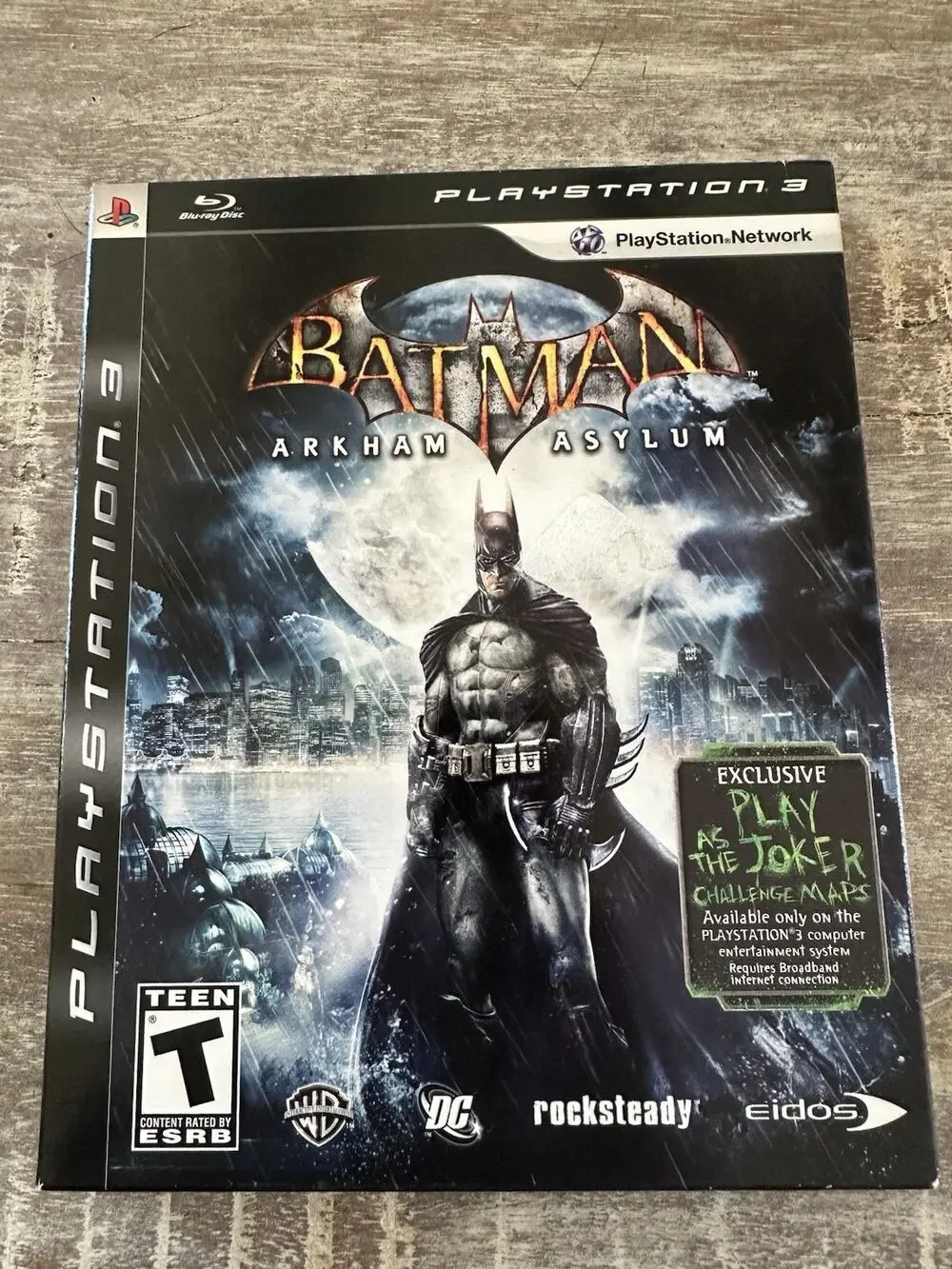Batman Arkham Asylum Slipcover Collectors Edition Playstation 3 PS3